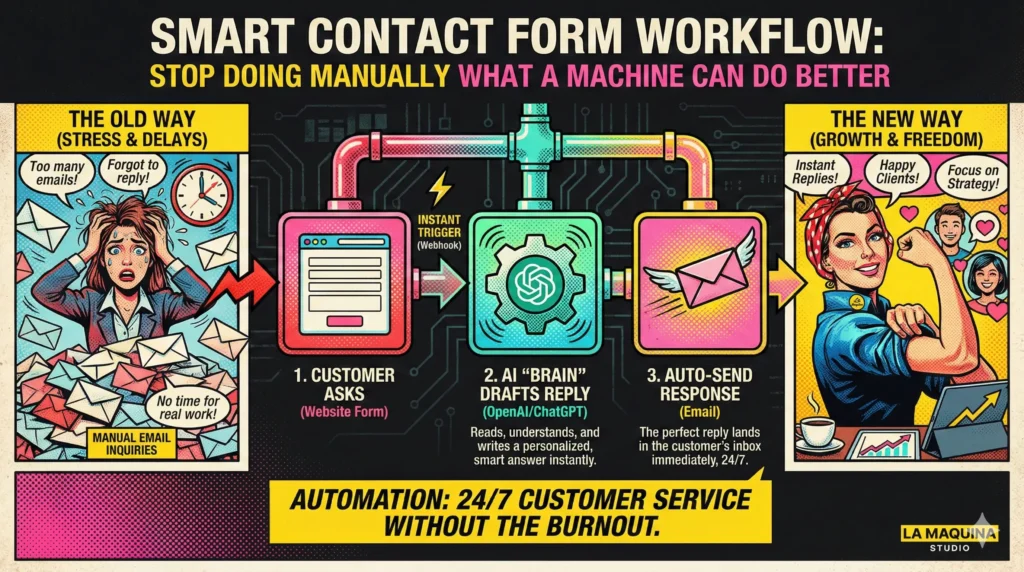 Automated Customer Inquiry Response Solutions: smart contact form.