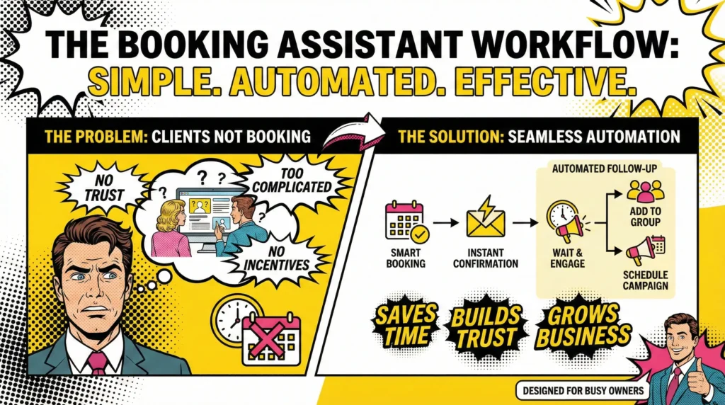 Clients Not Booking Appointments Online - Solutions Make.com scenario