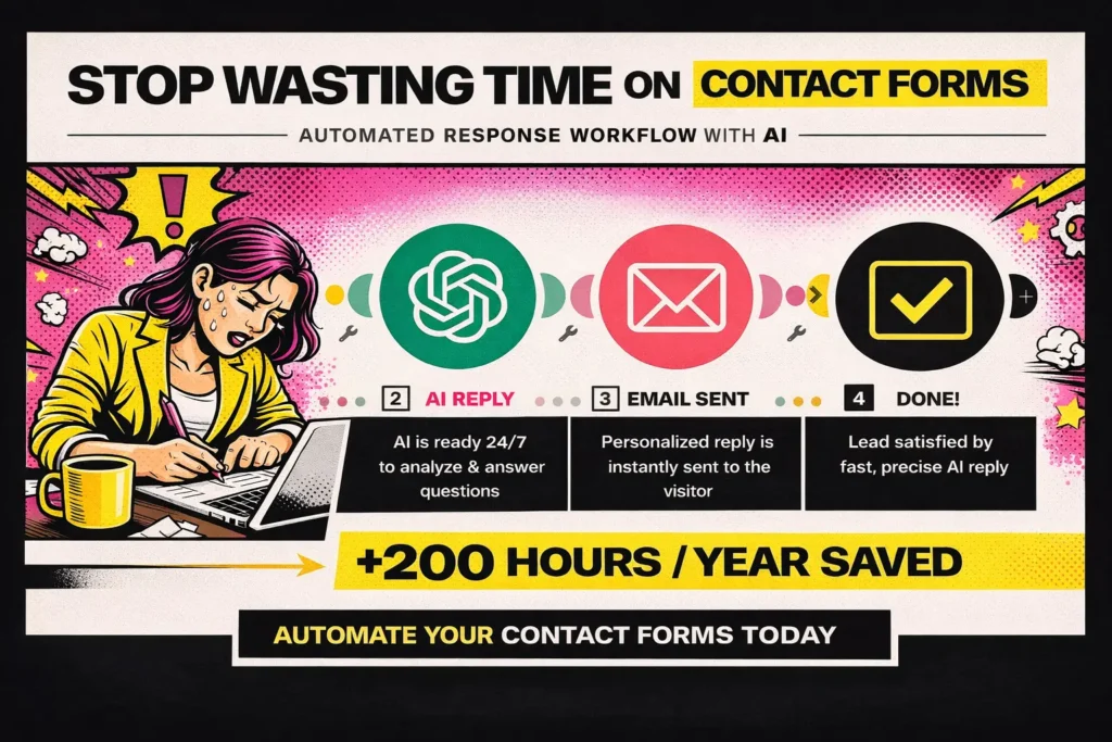 How to Stop Wasting Time on Admin Tasks - Automate your contact forms today with Make.com