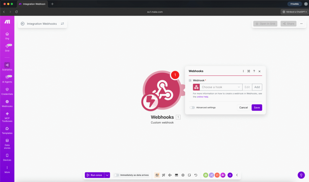 Add the Webhooks module
