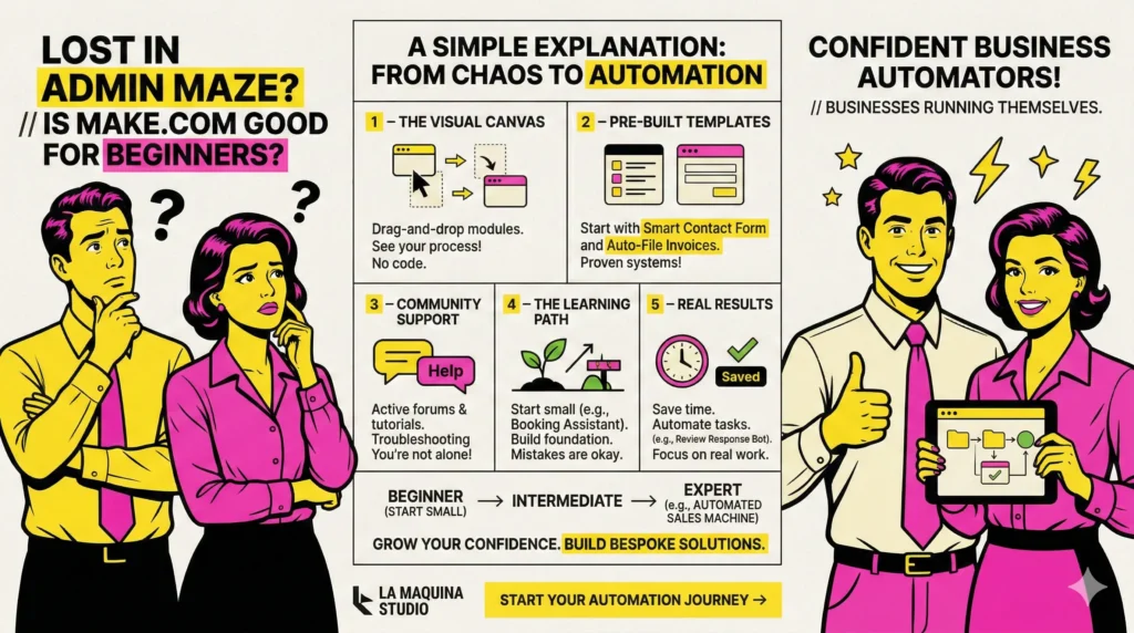 Is make.com good for beginners? Find Out Now!