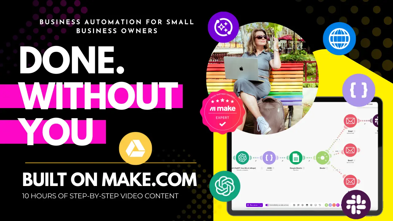 Done. Without You – Business automation for small business owners – built on Make.com