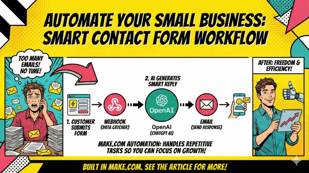 AI Automation Small Business: Boost Efficiency Today. Smart contact form.