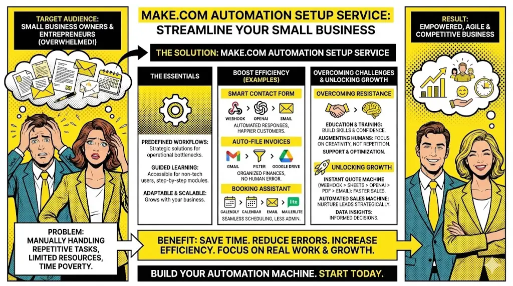 Make.com Automation Setup Service for Your Business
