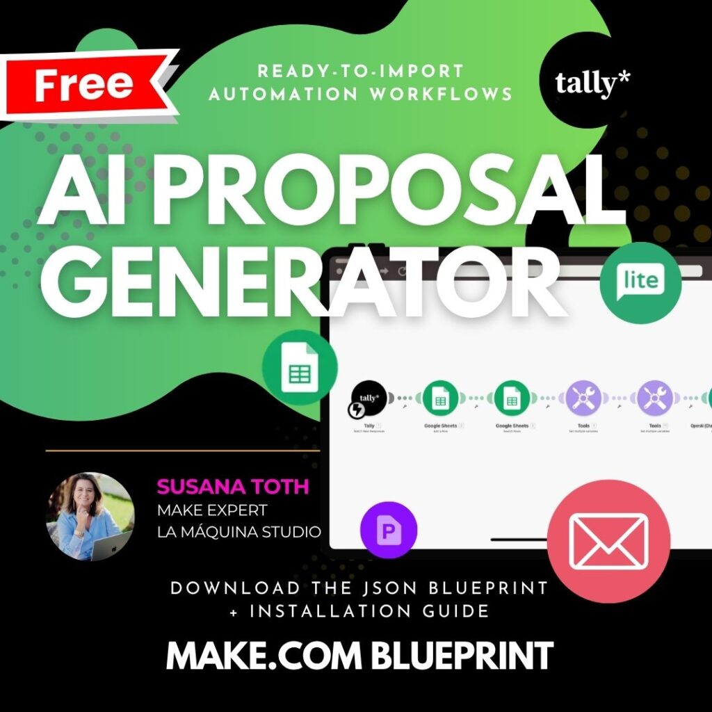 FREE Make.com Blueprints - AI Proposal Generator + setup guide