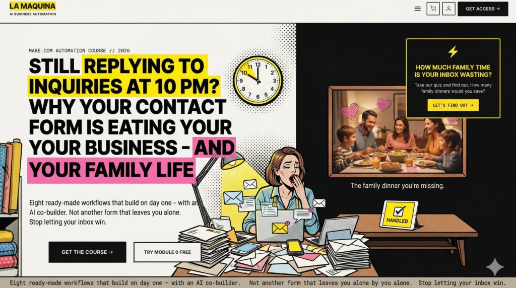 Still Replying to Inquiries at 10 PM? Why Your Contact Form Is Eating Your Business - and Your Family Life